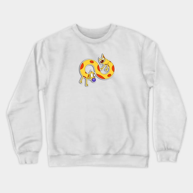 catdog, infinity Crewneck Sweatshirt by meganther0se